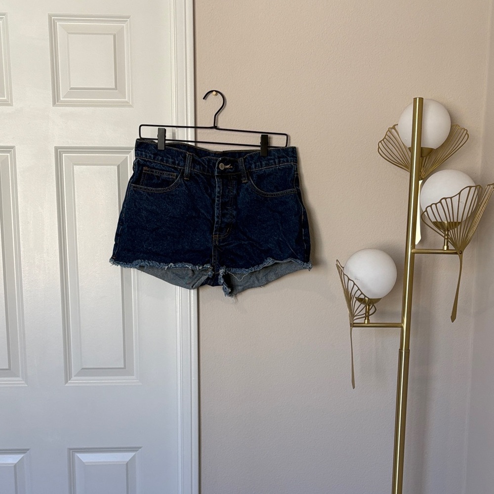 Brandy Melville Dark Blue Jean Shorts